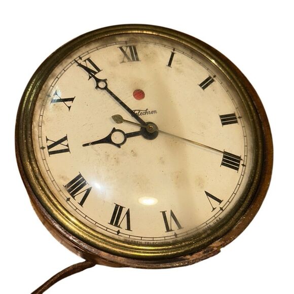 Vintage Warren Telechron Ashland Mass USA Electric Clock Banjo 1930'S - Picture 6 of 10